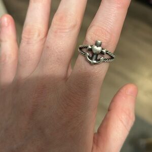 RETIRED James Avery faith hope love ring, size 7 sterling silver ⚓️